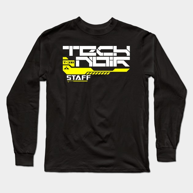 Tech Noir Staff Long Sleeve T-Shirt by Mindwisp